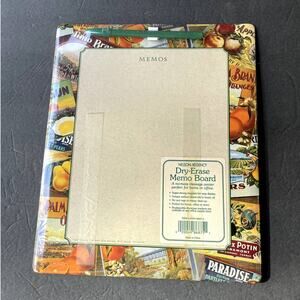 NEW Vintage Sealed Dry Erase Memo Board Fruit Crate Labels